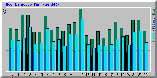 Hourly usage for May 2024